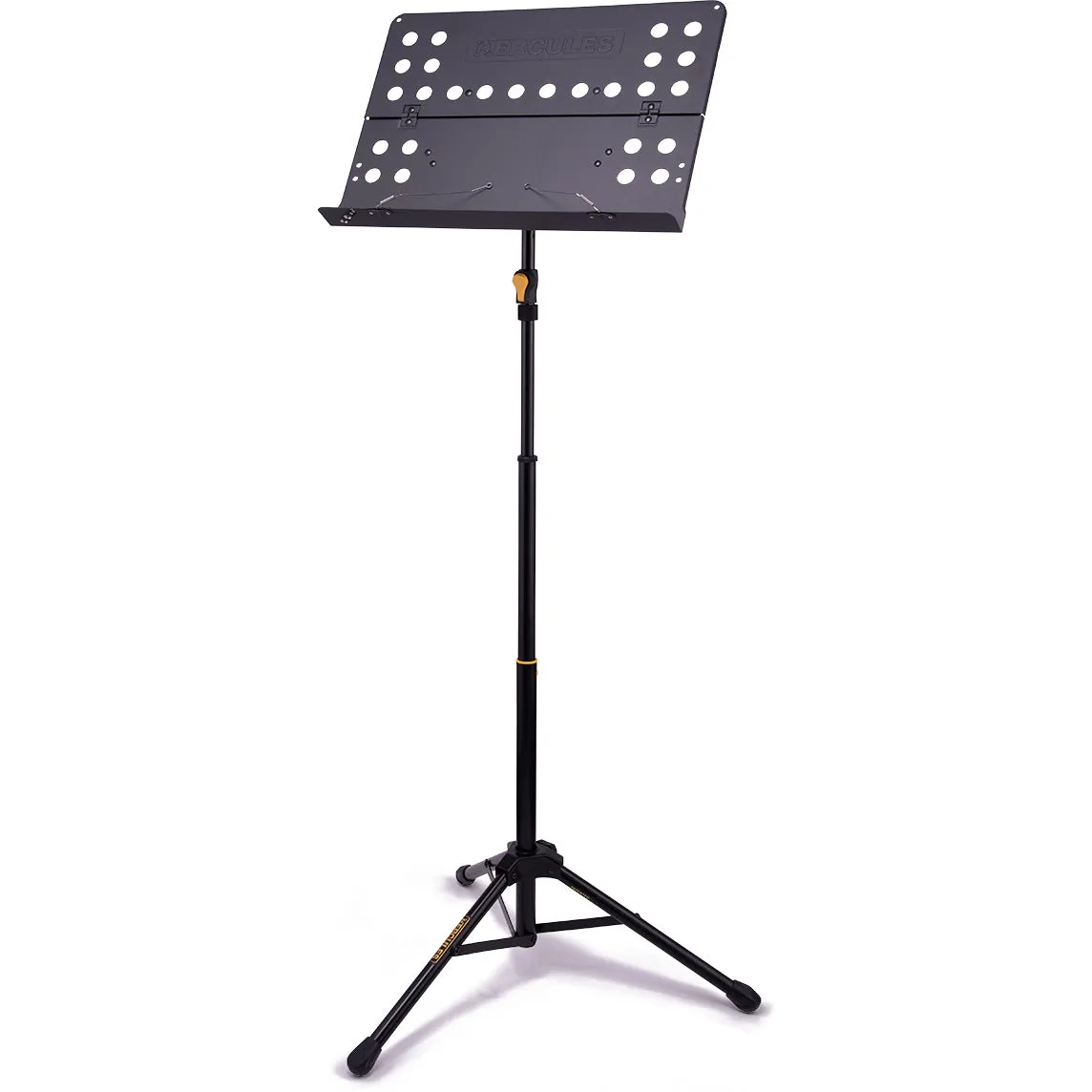 Hercules BS418BPLUS EZ Grip 3-Section Tripod Orchestra Stand with Perforated Foldable Desk