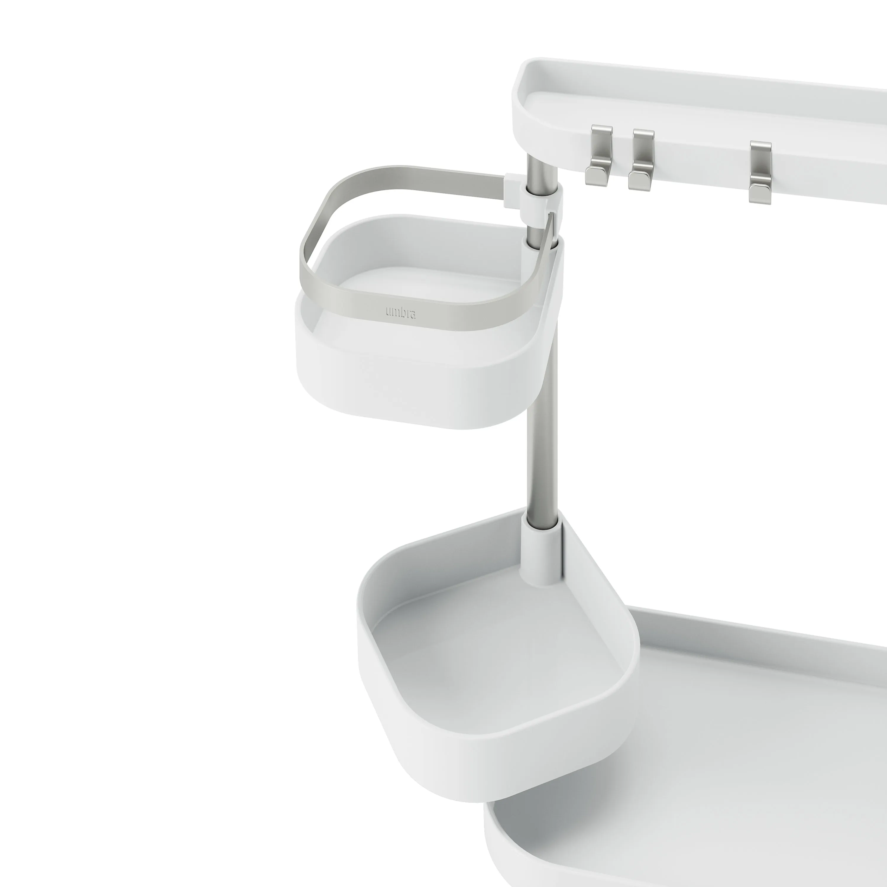 HOLSTER MULTI LEVEL ORGANIZER WHITE/NICKEL