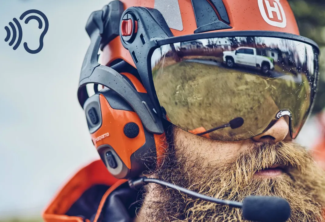 Husqvarna X-SYNC Hearing Protection, Bluetooth Headset (Helmet Mount or Headband)