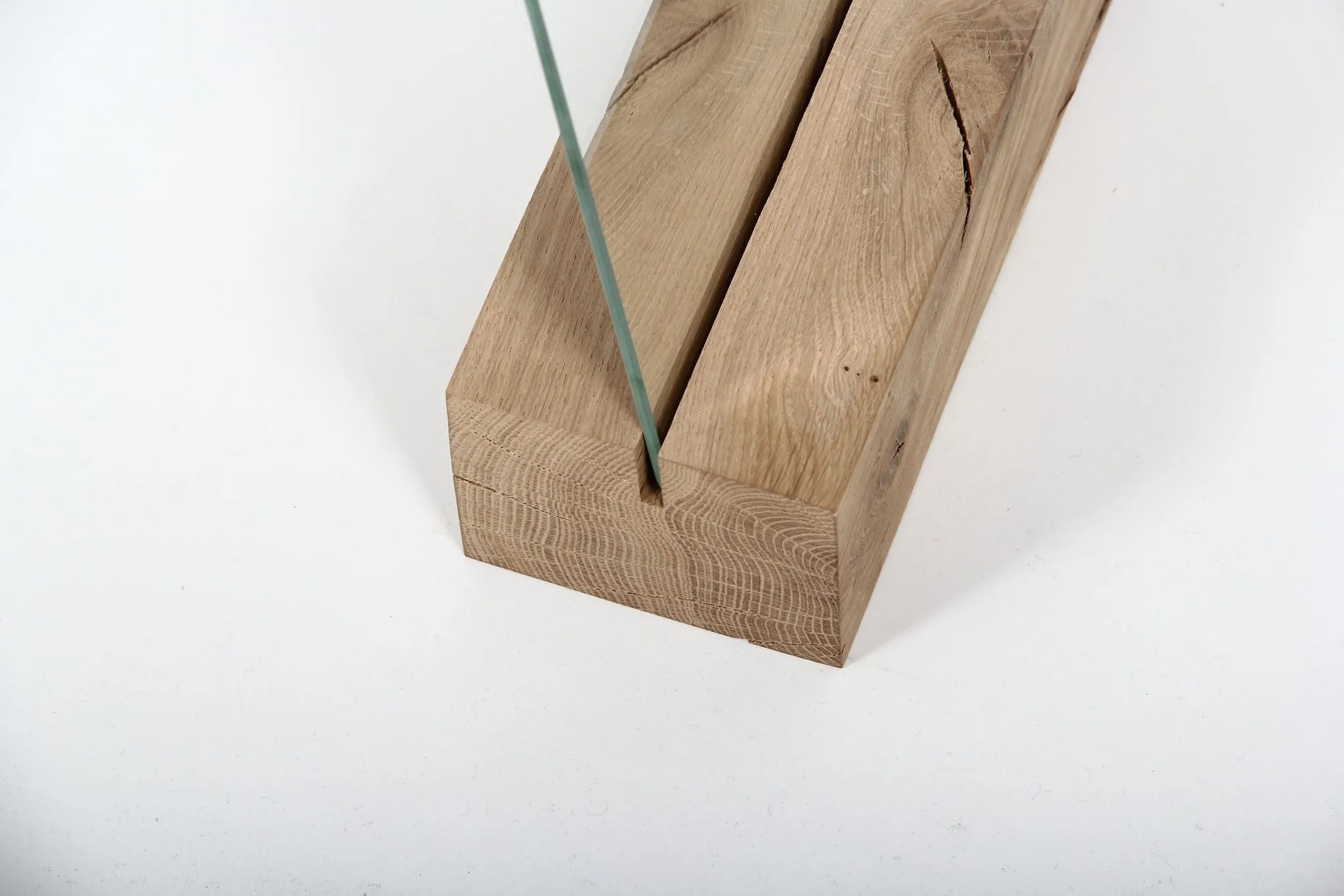 Ieva Mirror with Oak Holder