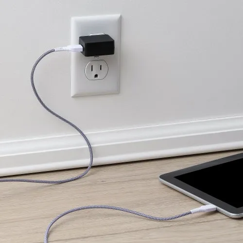 iHip 6ft Braided USB Type-C Charging Cable for Android Devices