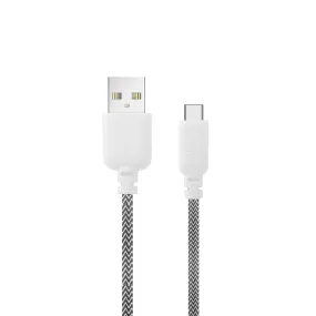 iHip 6ft Braided USB Type-C Charging Cable for Android Devices