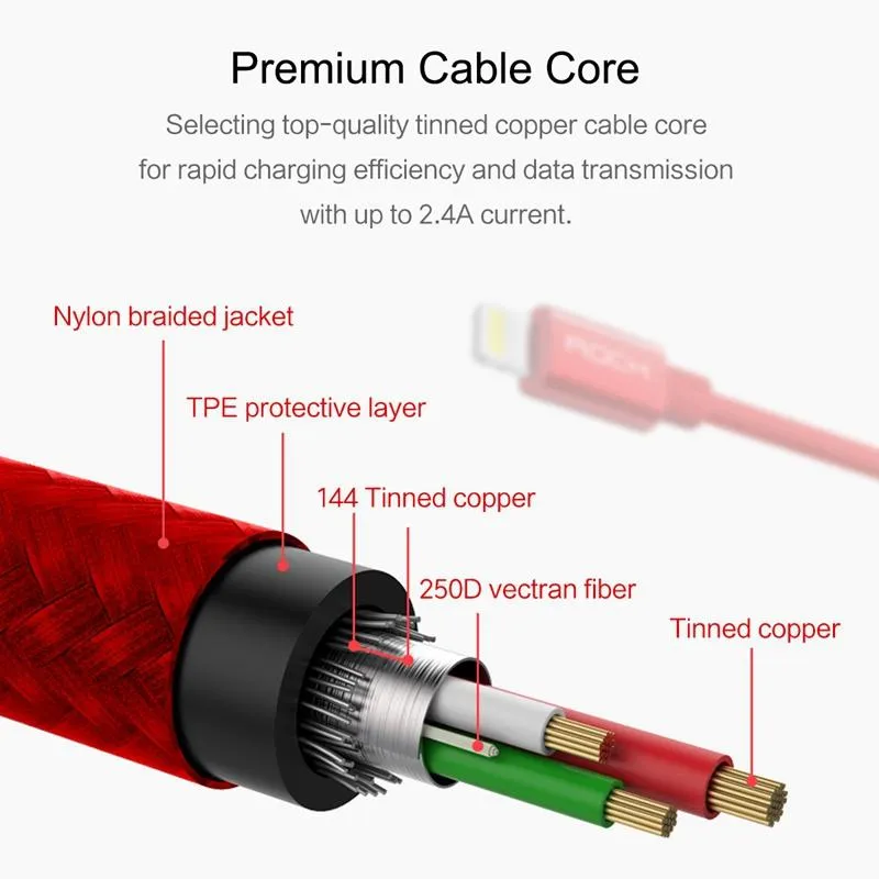 iPhone USB Charging Cable Metal MFI Certified Lightning