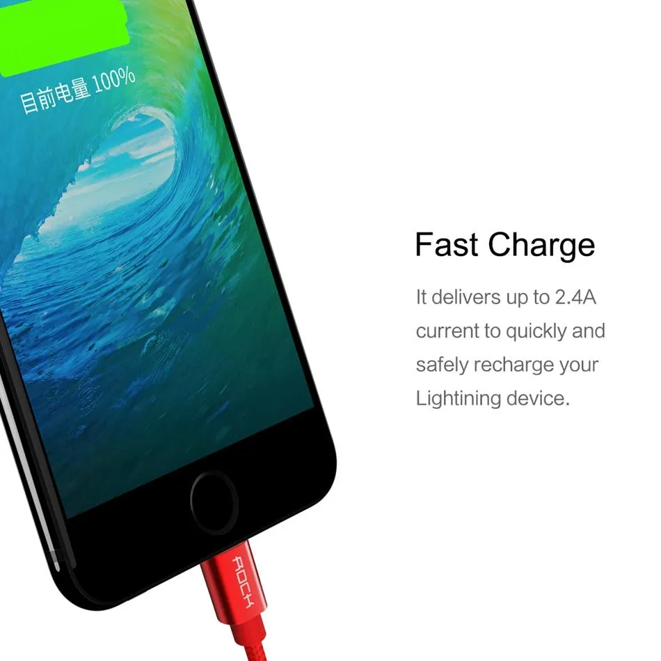 iPhone USB Charging Cable Metal MFI Certified Lightning