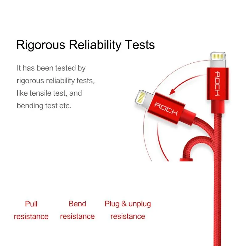 iPhone USB Charging Cable Metal MFI Certified Lightning