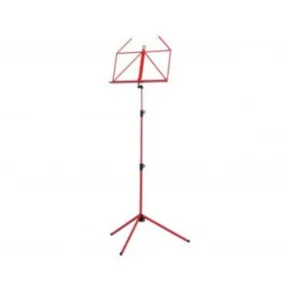 K&M 100/1 3-Piece Folding Music Stand (Red)