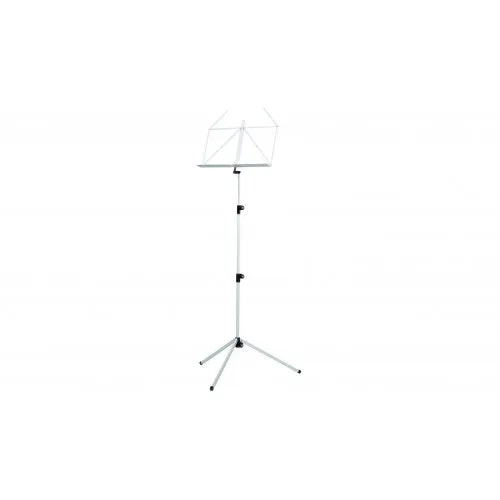 K&M 100/1 3-Piece Folding Music Stand (White)