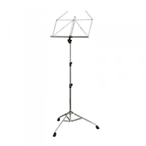 K&M 107 Extra Stable Music Stand w/Braced Foldable Legs (Nickel)