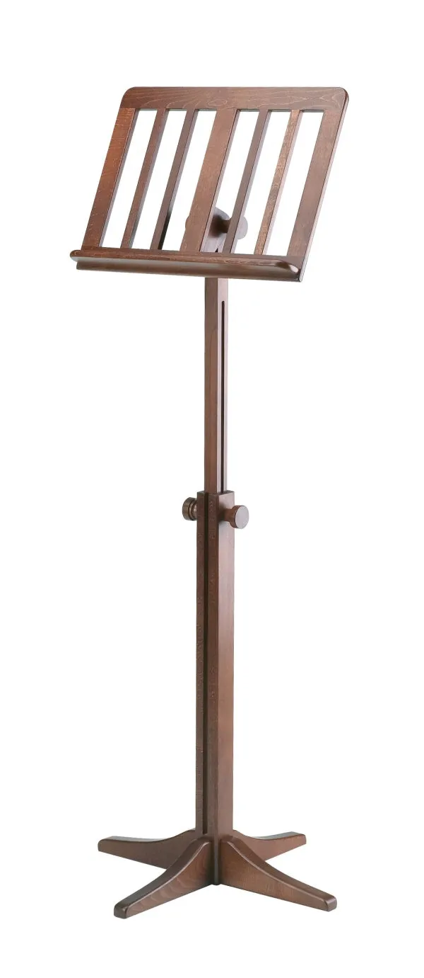 K&M 116/1 4-Leg Wooden Music Stand (Walnut)