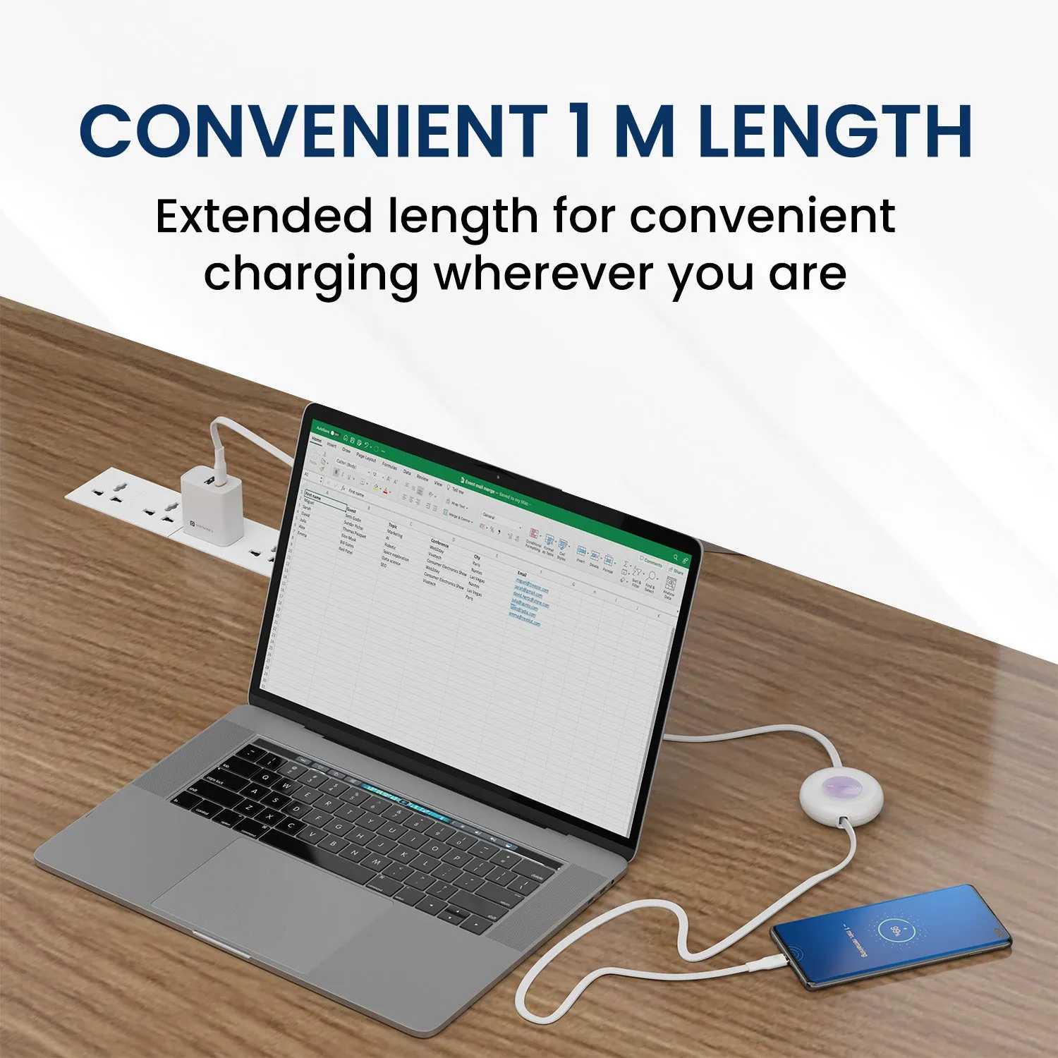 Konnect Recoil - 60W Charging cable