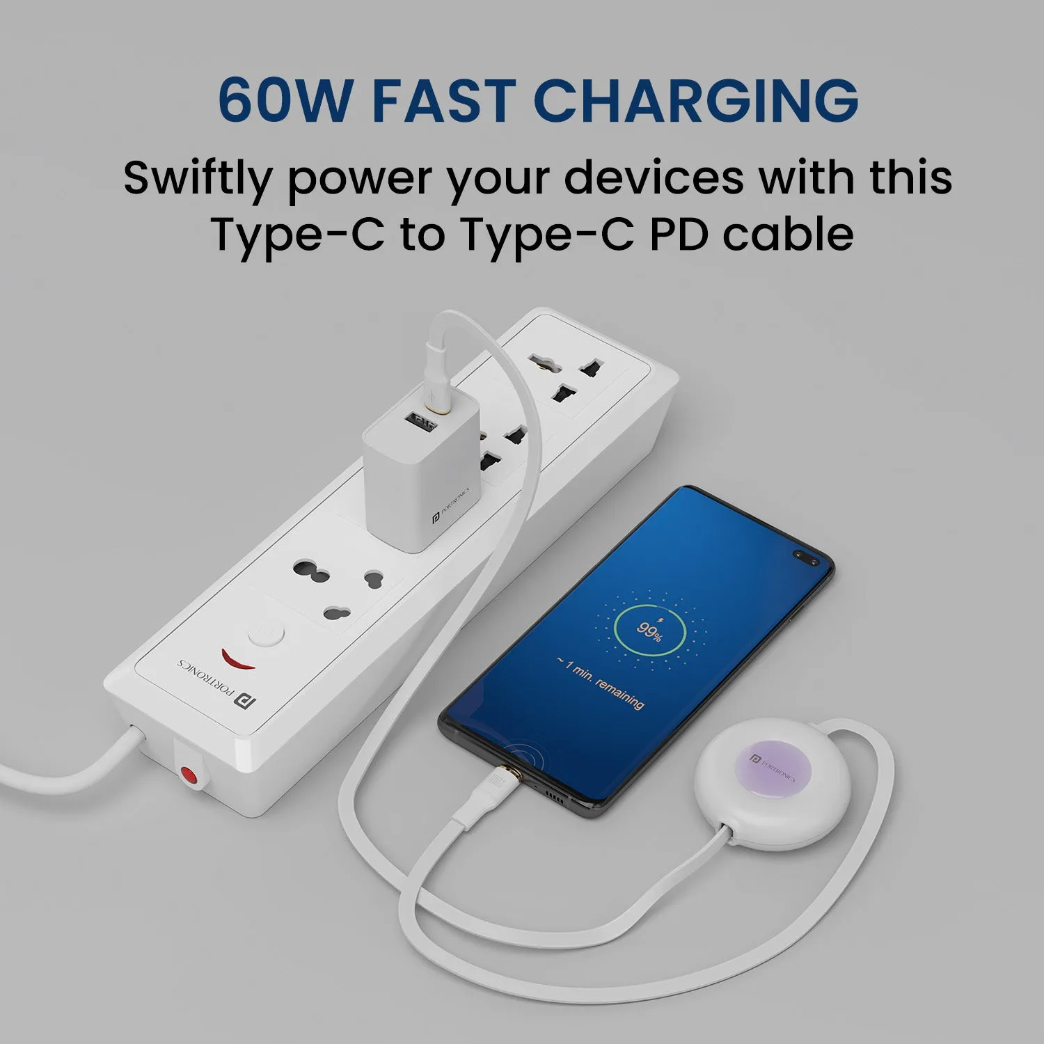 Konnect Recoil - 60W Charging cable