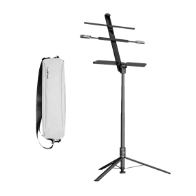 KraftGeek Bravo Music Stand Solo Gig Black (Stand and Bag)