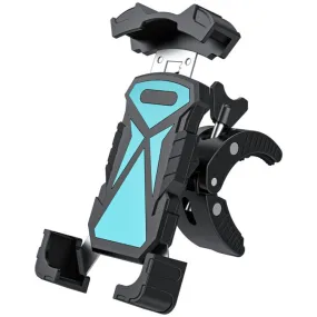 L101 M011 Outdoor Cycling Mechanical Locking Phone Holder(Blue)