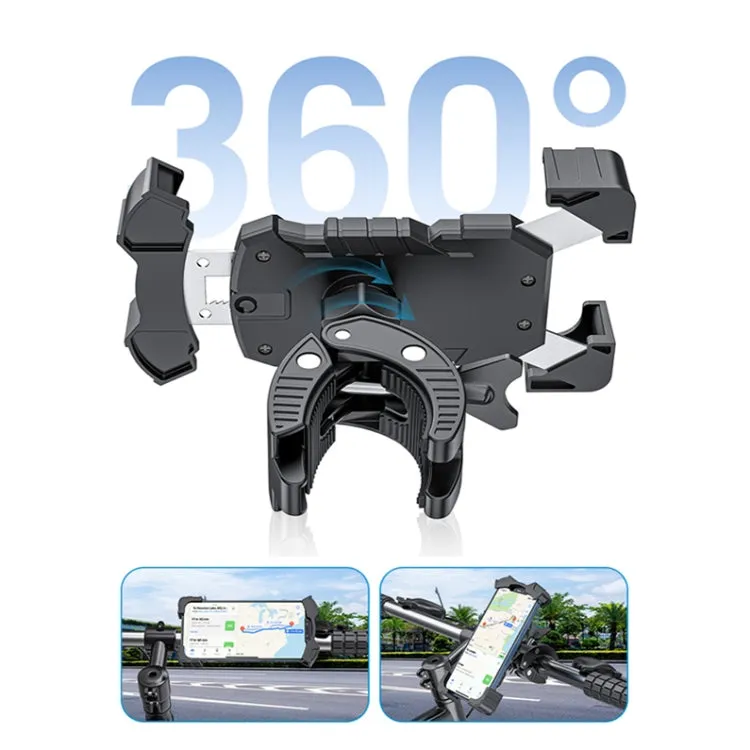 L101 M011 Outdoor Cycling Mechanical Locking Phone Holder(Gray)