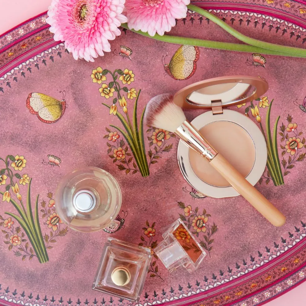 Large Pink Butterfly Tray