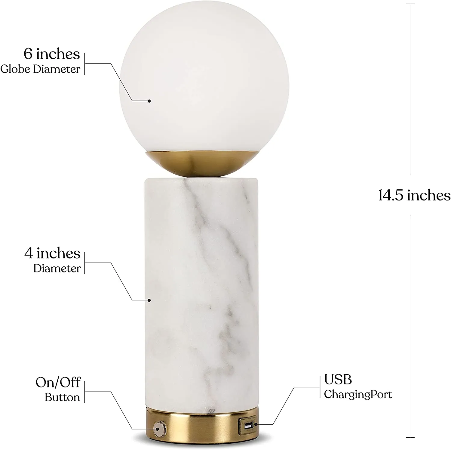 LED USB Side Table & Desk Lamp – Modern Lamp