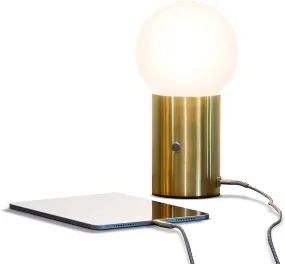 LED USB Side Table/Desk Lamp – Modern Lamp Light-Brass