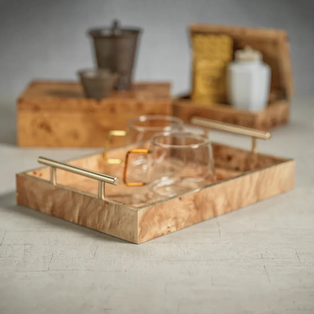Leiden Small Burl Tray