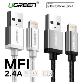 Lightning to USB Cable for iphone 2.1A Fast Charger USB Data Cable