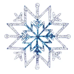 Lumineo 50cm MicroBright Snowflake Motif with 260 LEDs