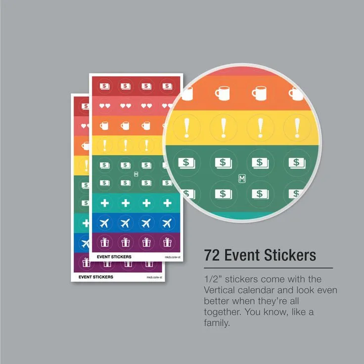 MAKE Large Monthly Vertical Wall Calendar 2015
