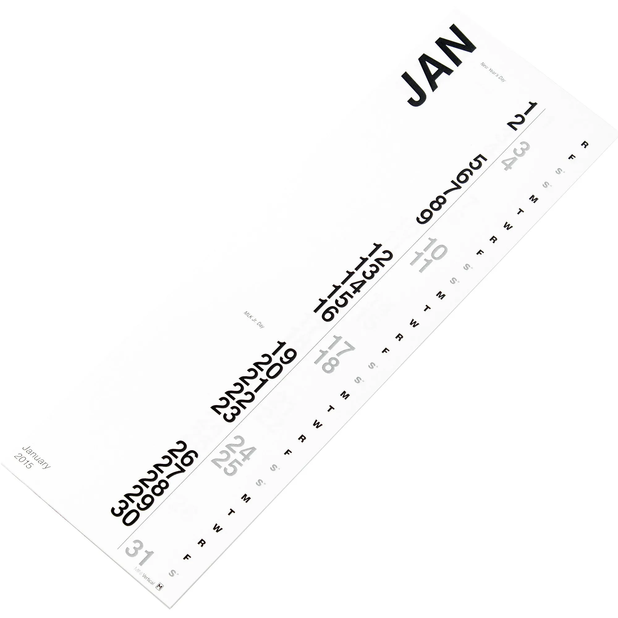 MAKE Large Monthly Vertical Wall Calendar 2015