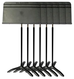 Manhasset Symphony Set of 6 Music Stands Black