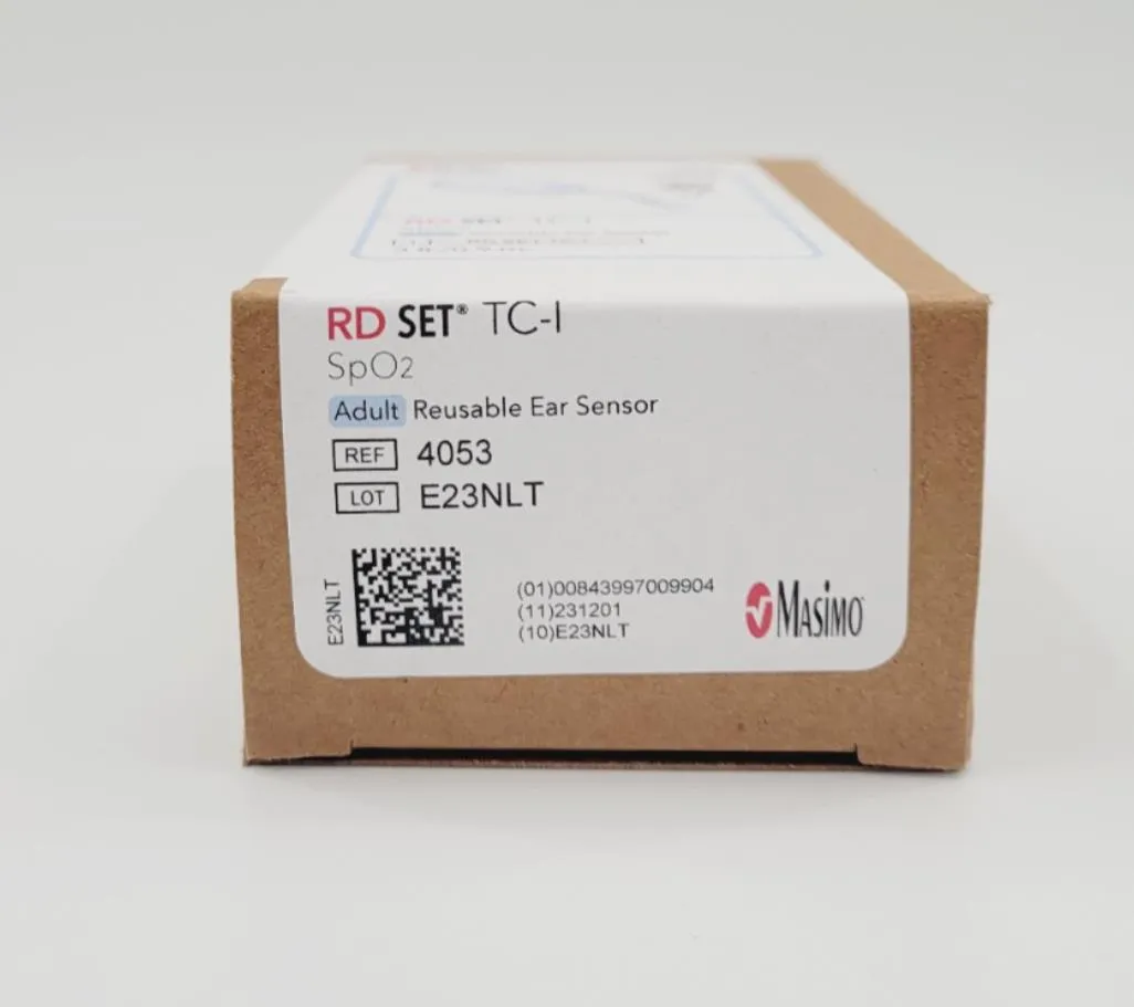 Masimo 4053 RED SET TC-I Adult Reusable Ear Sensor 3Ft 0.9m 30 kg New
