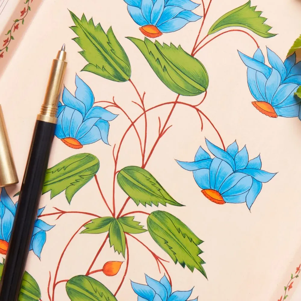 Medium Pink Bold Floral Tray