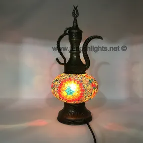 Melidia MOSAIC TABLE LAMP, PITCHER (IBRIK) - LARGE Melidia, Mosaic Table Lamp, Pitcher, Large Globe