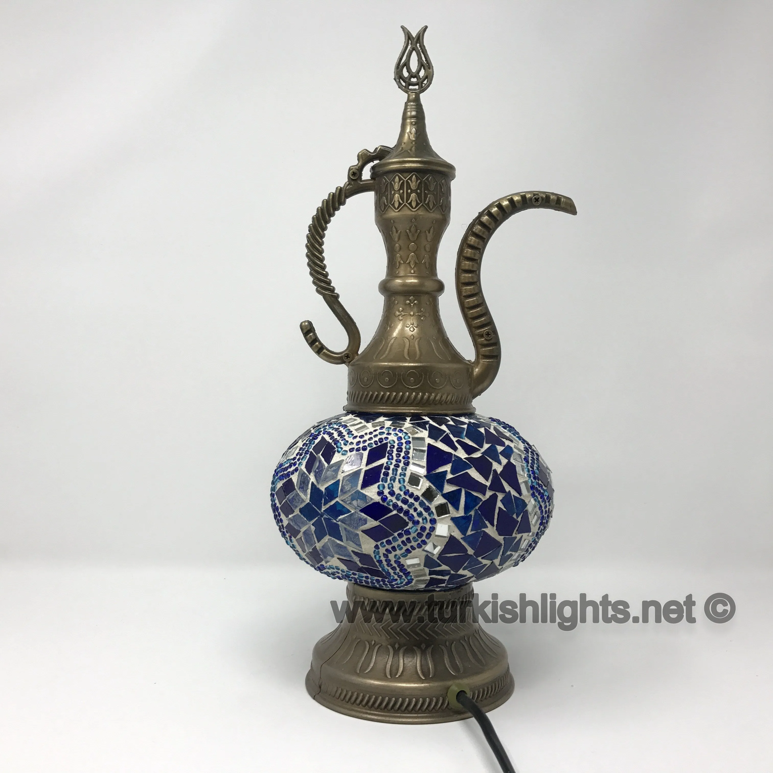 Melidia Mosaic Table Lamp, Pitcher, Large GlobeMelidia, Mosaic Table Lamp, Pitcher, Large Globe