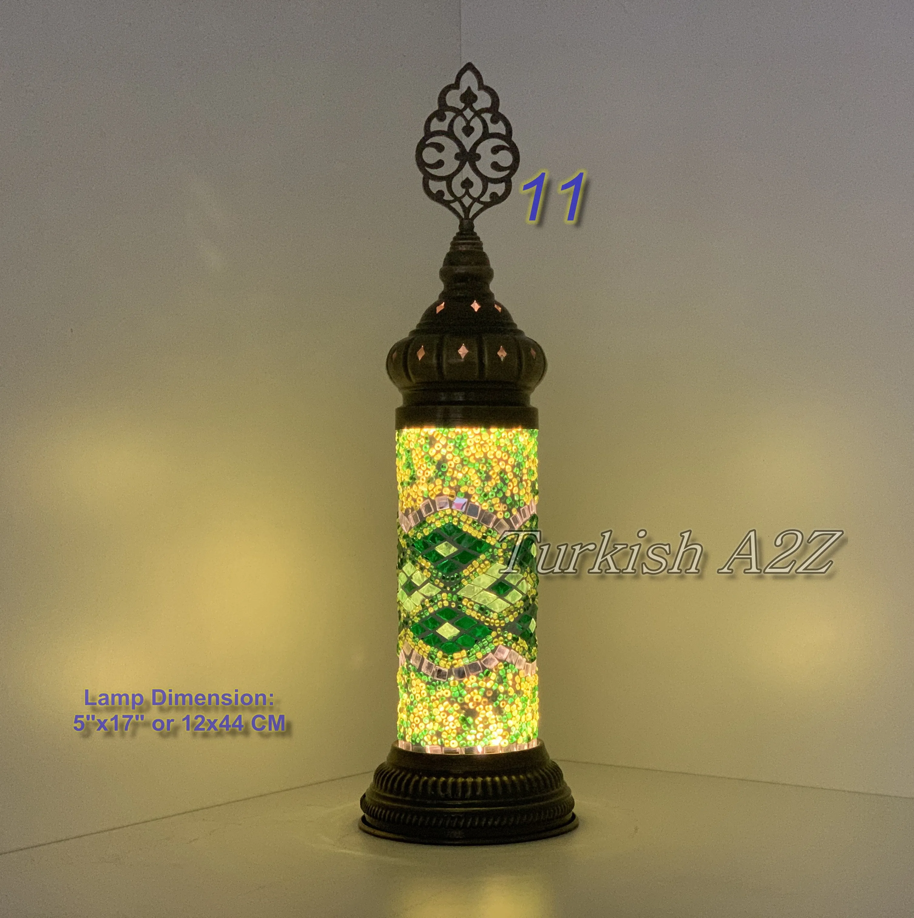 MOSAIC CYLINDER TURKISH MOSAIC LAMP,  id: 300