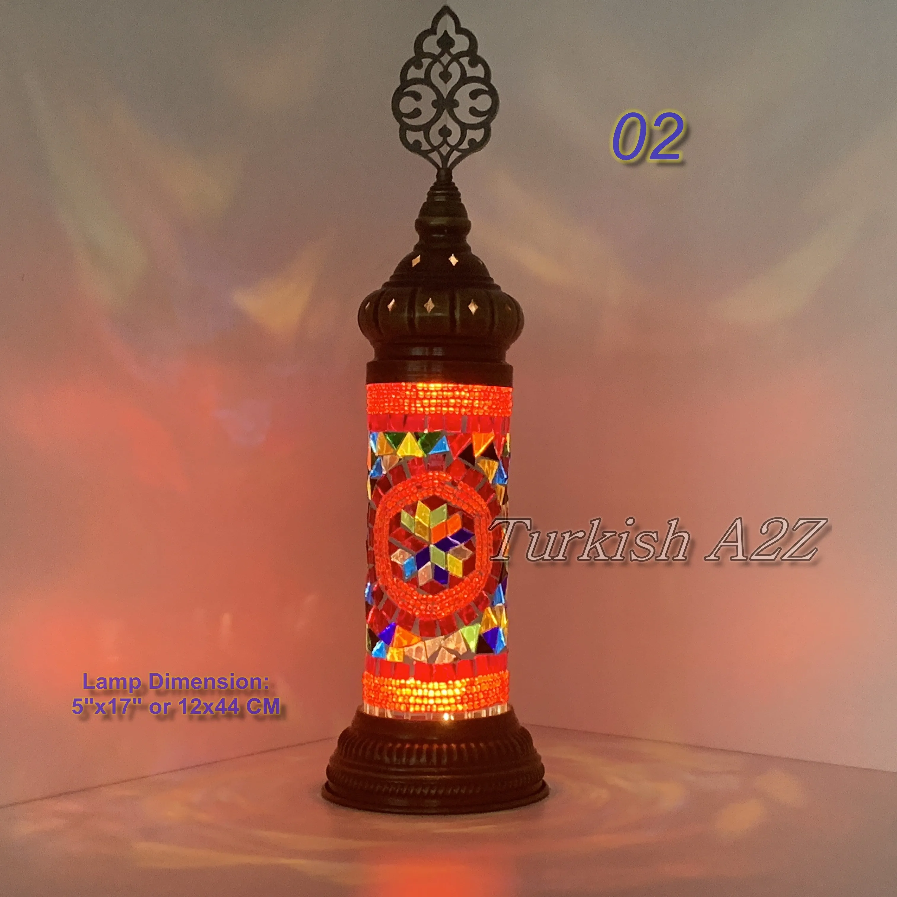 MOSAIC CYLINDER TURKISH MOSAIC LAMP,  id: 300