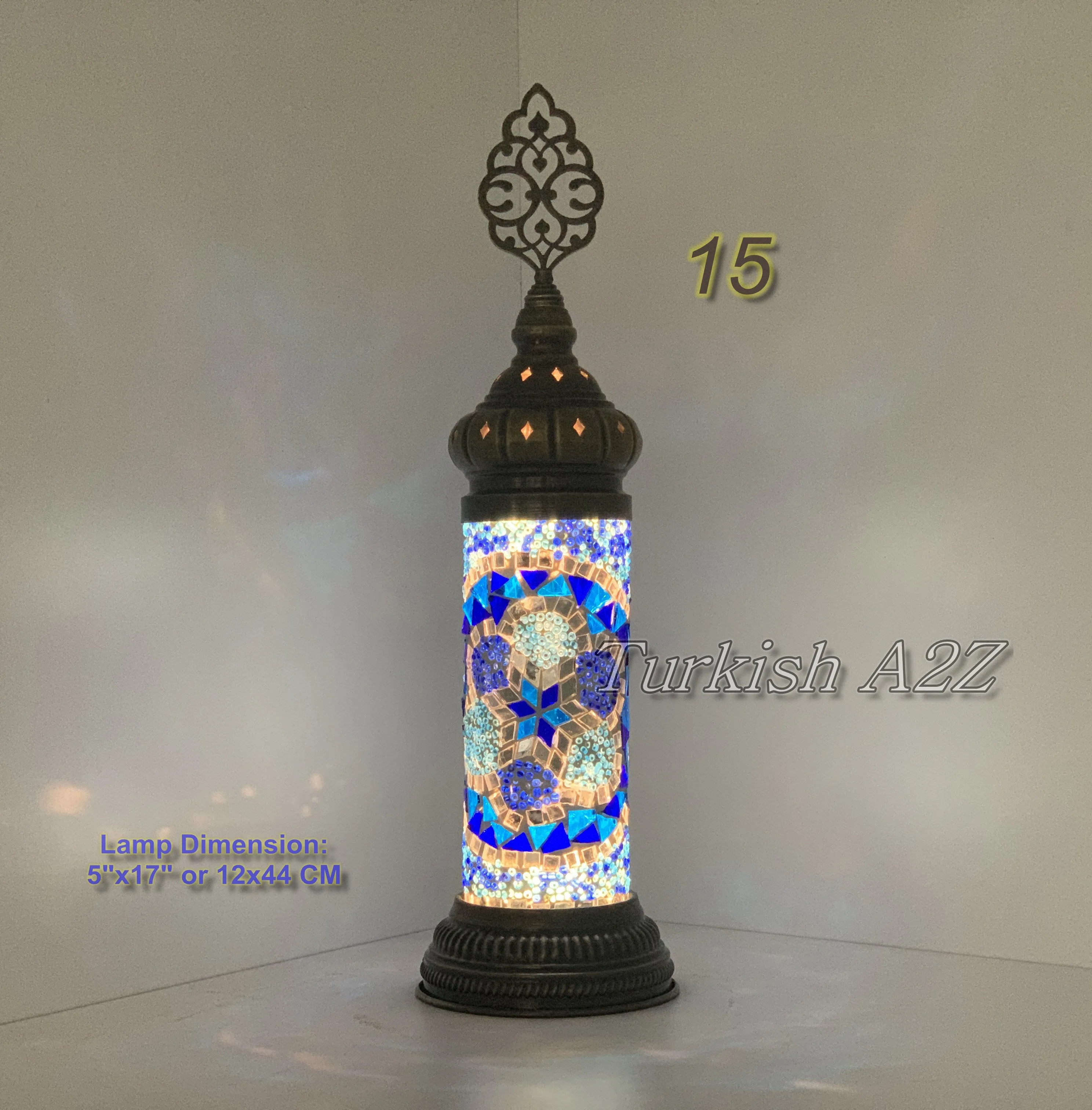 MOSAIC CYLINDER TURKISH MOSAIC LAMP,  id: 300