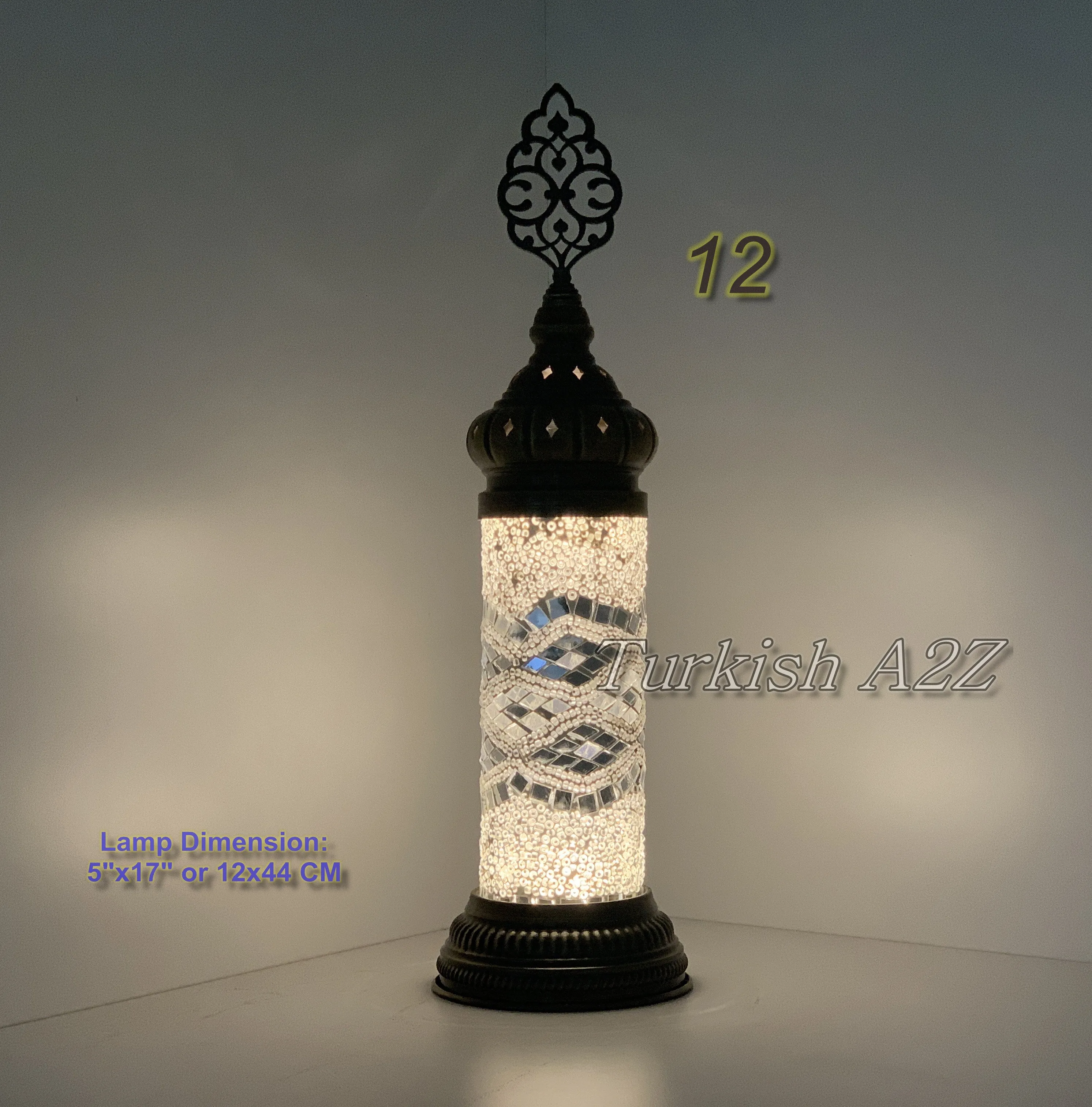 MOSAIC CYLINDER TURKISH MOSAIC LAMP,  id: 300