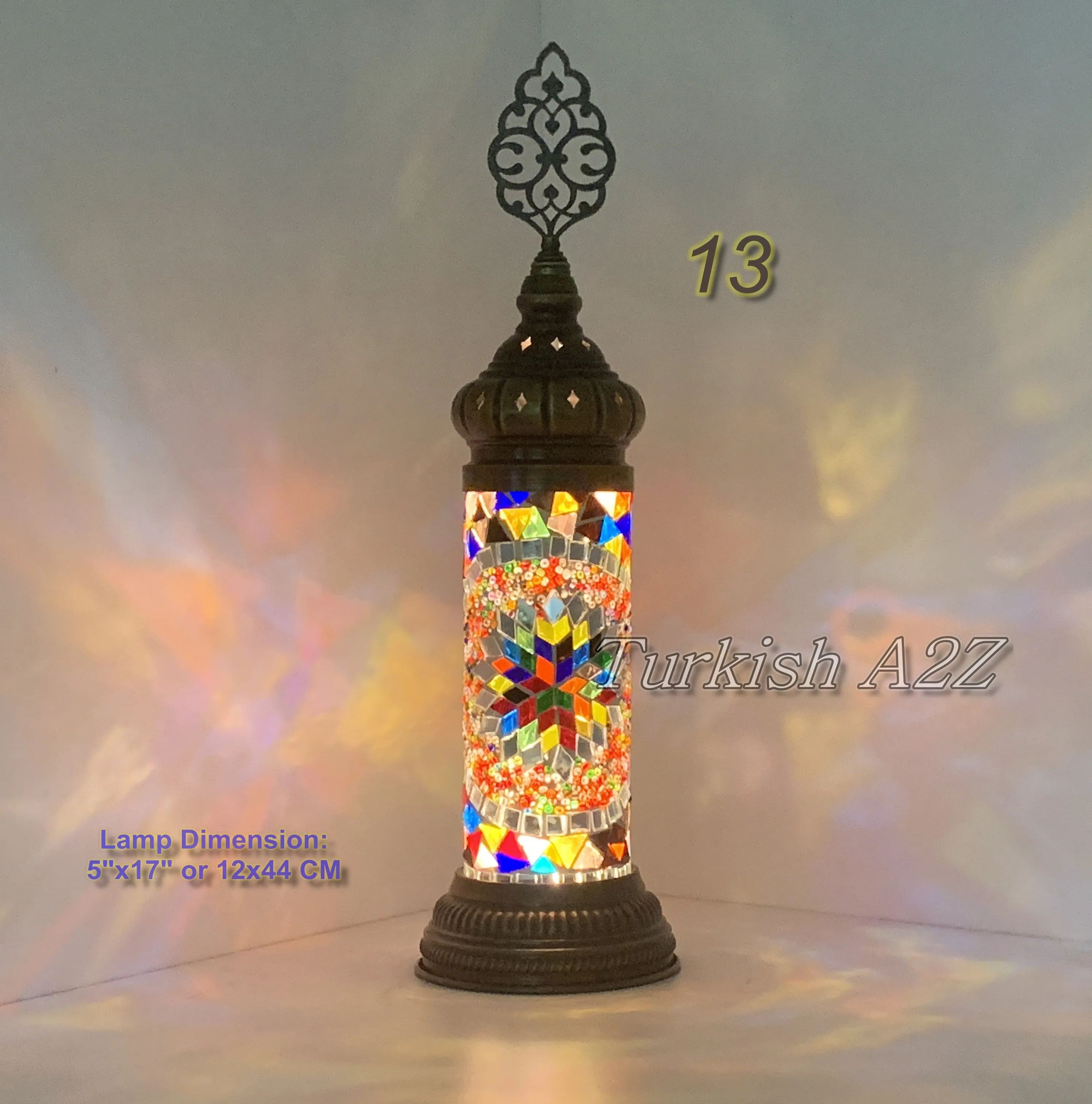 MOSAIC CYLINDER TURKISH MOSAIC LAMP,  id: 300