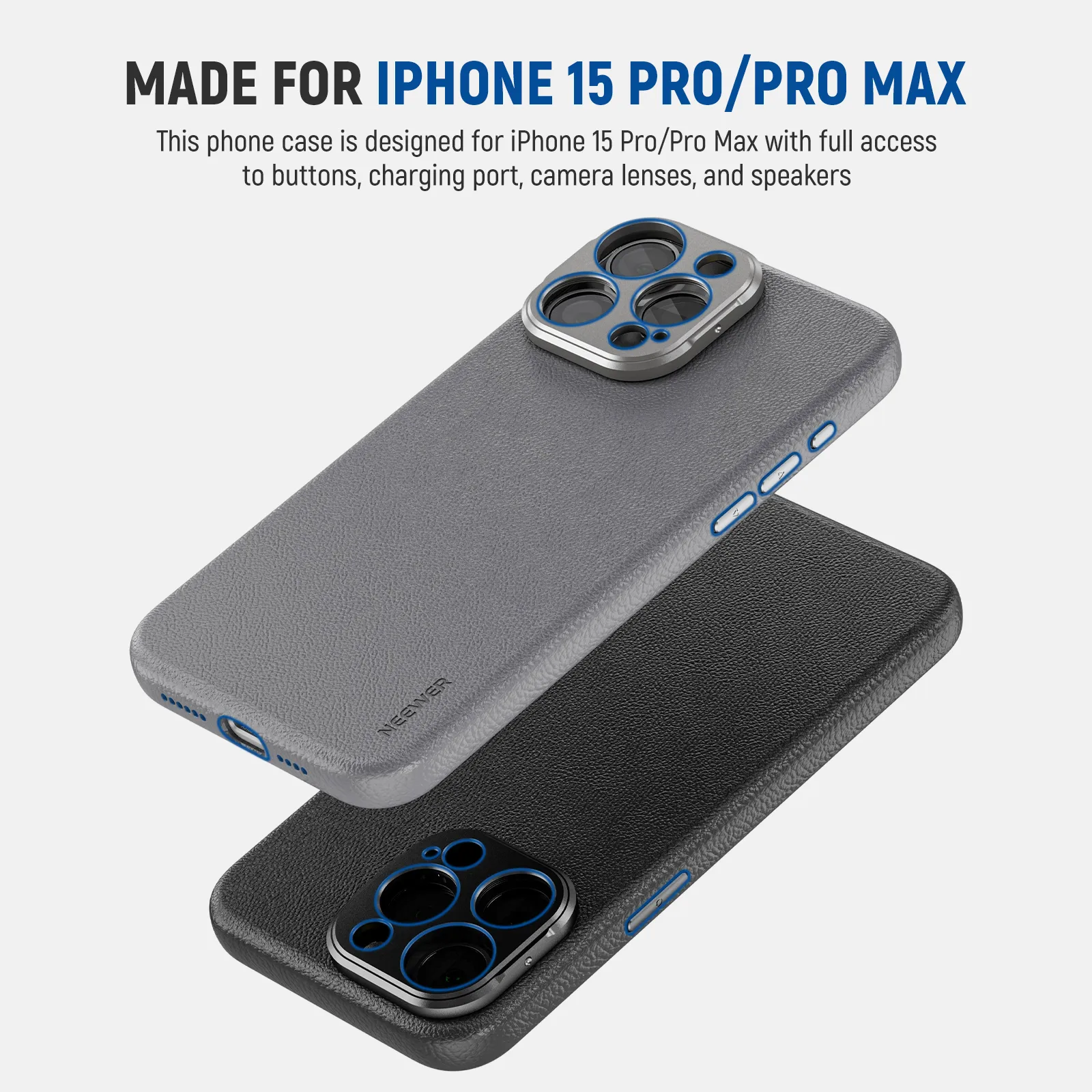 NEEWER PA053/PA054 Case for iPhone 15 Pro/Pro Max with 17mm/67mm Adapters