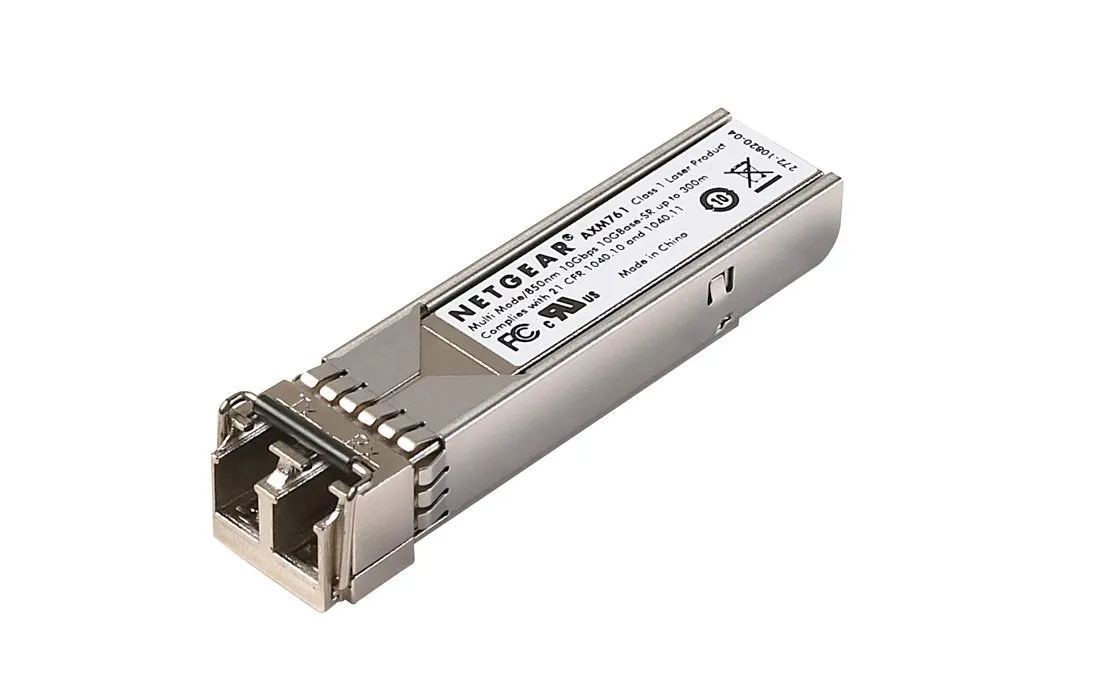 Netgear Prosafe 10 Gigabit Ethernet SFP  Module, 10GBASE-SR SFP  LC GBIC, 10 Pack - AXM761P10-10000S