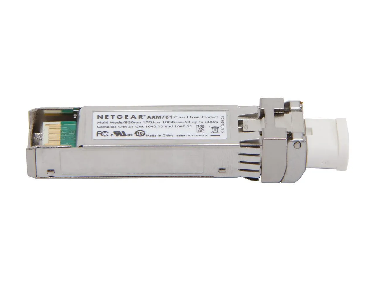 Netgear ProSafe 10 Gigabit Ethernet SFP  Module, 10GBase-SR SFP  LC Gbic  - AXM761-10000S