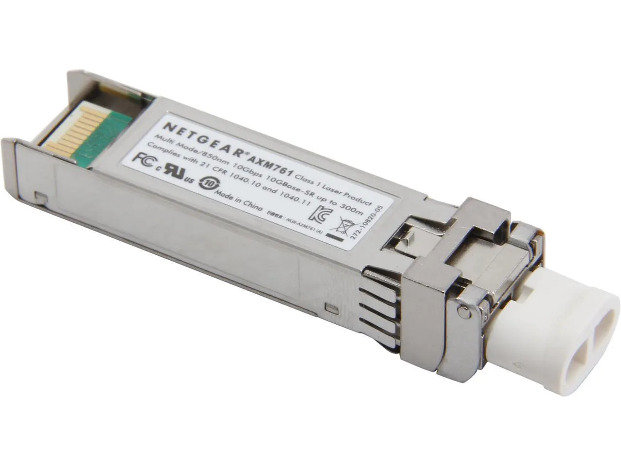 Netgear ProSafe 10 Gigabit Ethernet SFP  Module, 10GBase-SR SFP  LC Gbic  - AXM761-10000S