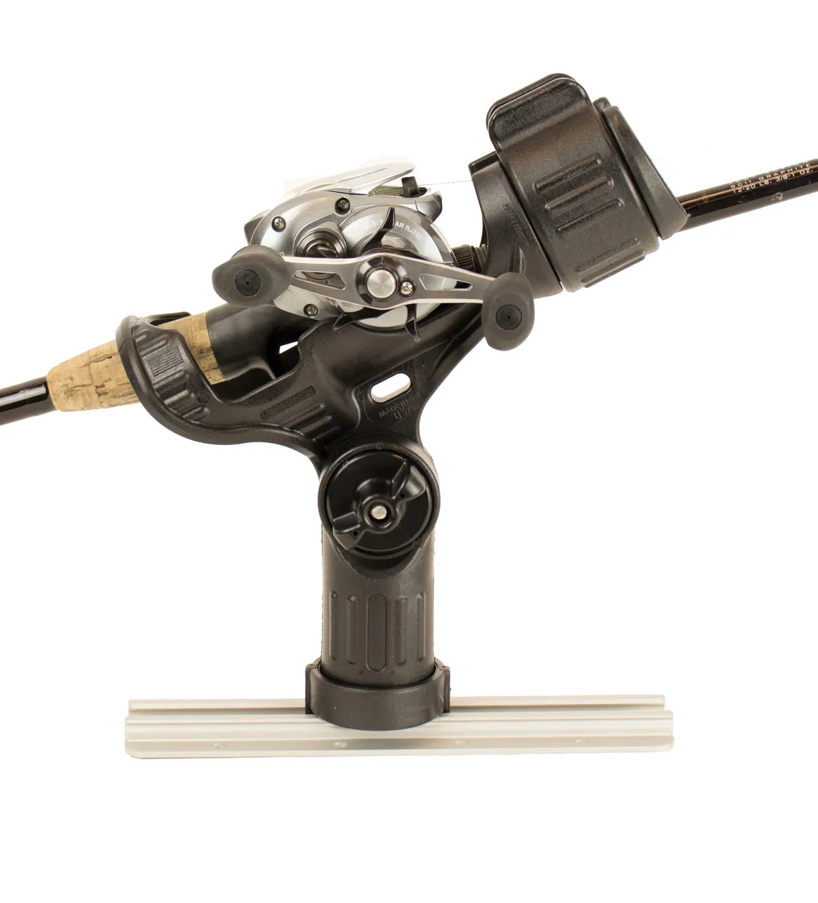 Omega Rod Holder with Track Mounted LockNLoad Mounting System - YakAttack