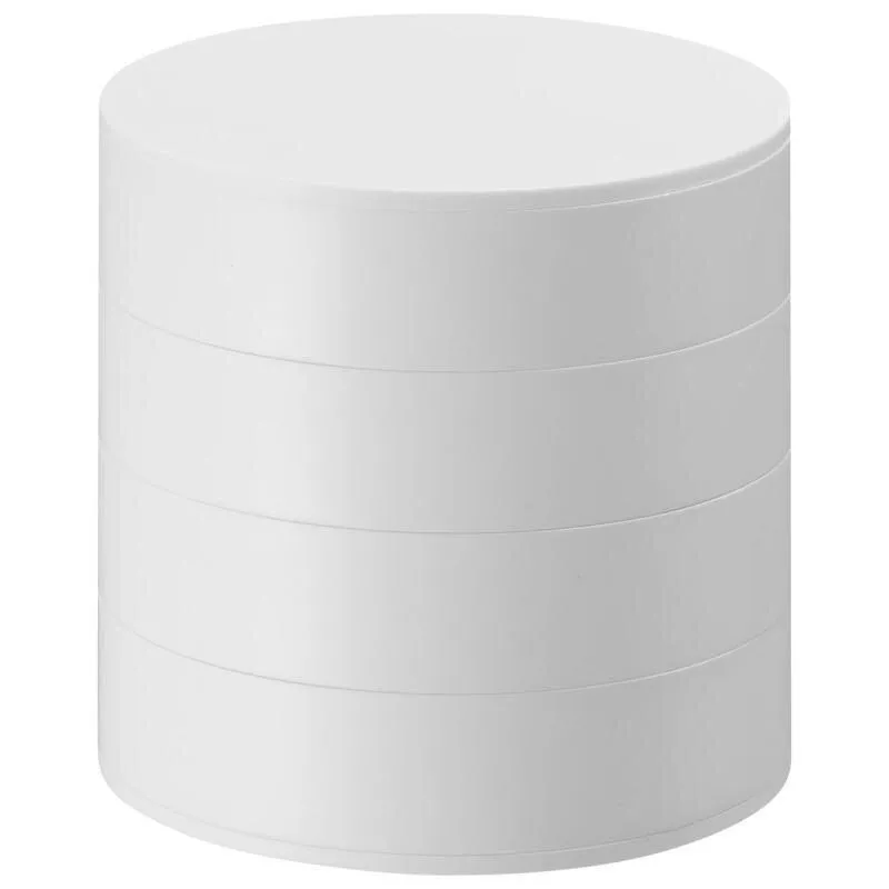 One-piece Rotating Jewelry Box F19-8-416 WHITE