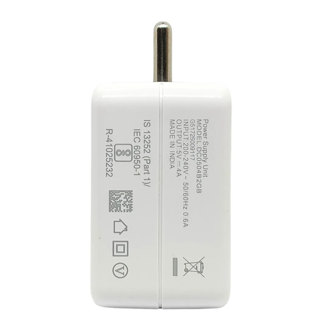 Oppo F17 Pro 4 Amp Type-C  Vooc Charger With C-Type Cable