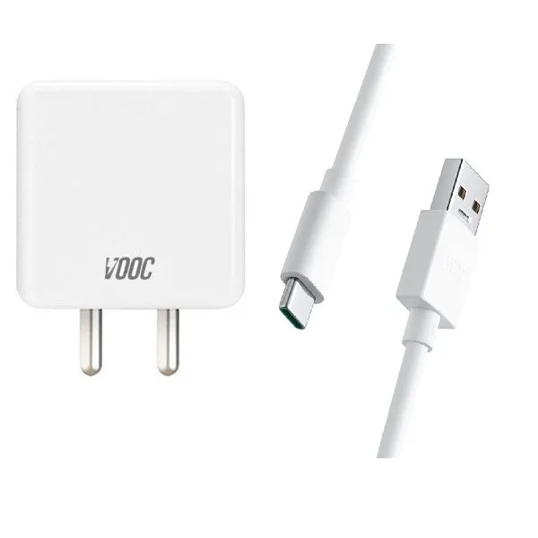 Oppo F19 Pro 4 Amp Type-C  Vooc Charger With C-Type Cable