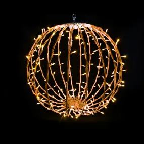 Orange 20" Sphere with 200 LEDS