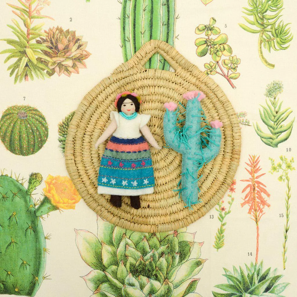 Pastel Majestic Saguaro Cactus Ornament