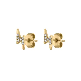 Pave Lightning Studs