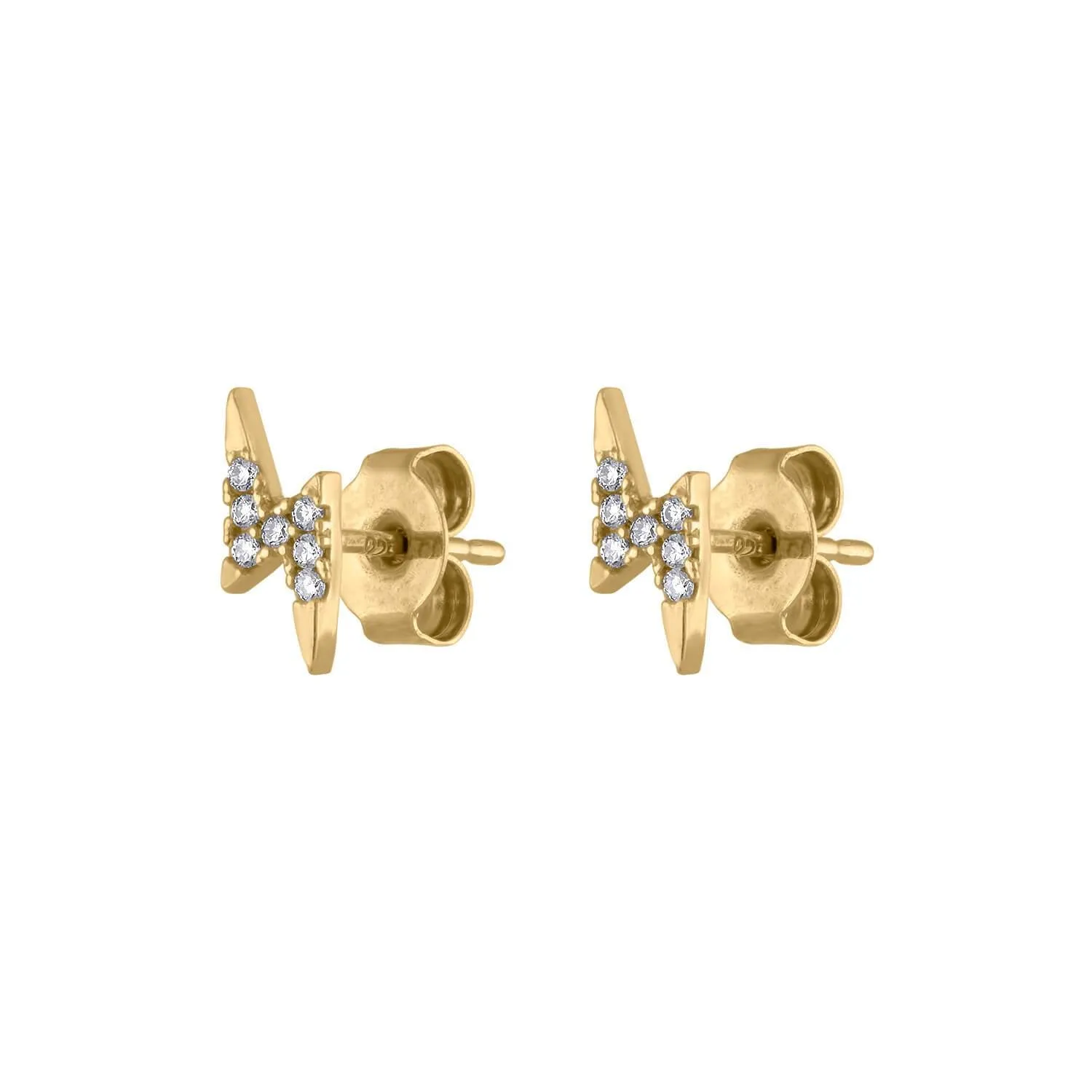 Pave Lightning Studs