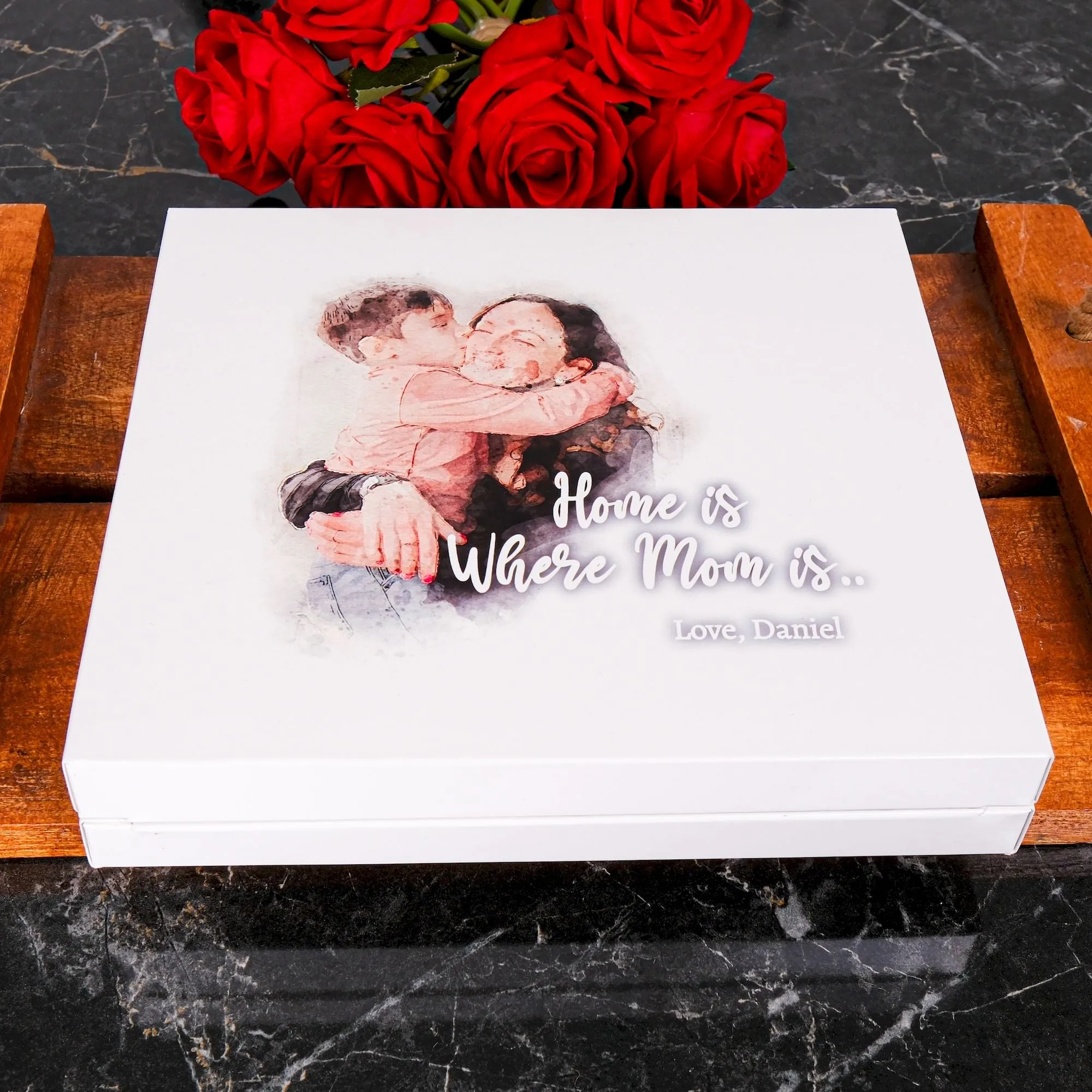 Personalized Mothers Day UV Photo Frame, Personalized Picture Frame, Mom Plaque Stand, Mother Plaque, Custom Mothers Days Gift Table Decor