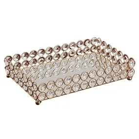 Pinakine® 3 Size - Mirrored Tray Home Decor Crystal Vanity Makeup Perfume Jewelry Tray 25x15x5cm|Home & Garden| Kitchen, Dining & Bar| Dinnerware & Serving Dishes| Trays|70024953PNKL